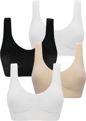 JOLBEL Women Sports Non Padded Bra(Multicolor)