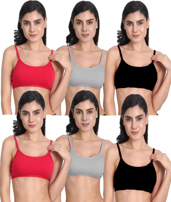 BRAAFEE Women Sports Non Padded Bra(Multicolor)