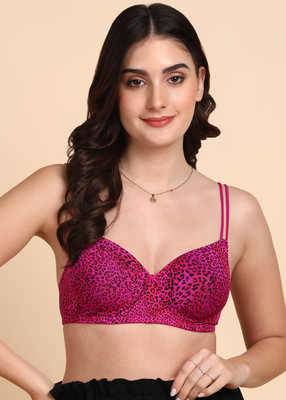 Dressberry Dressberry Lightly Padded Everyday Printed Bra Women T-Shirt Lightly Padded Bra(Multicolor)