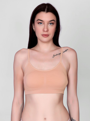 Us Fashion Women Everyday Lightly Padded Bra(Beige)