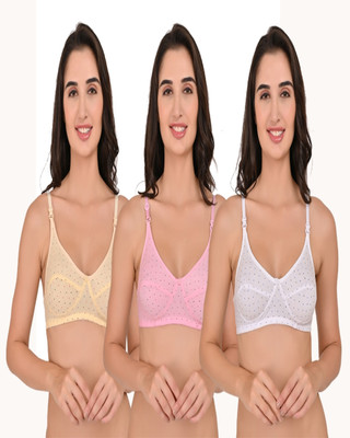 Zyvia Women Push-up Non Padded Bra(Multicolor)