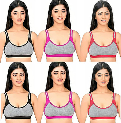 clickscart fashion Women Full Coverage Non Padded Bra(Multicolor)