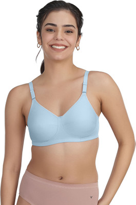 V Star CLASSIC COMFORT-MV18 Women Full Coverage Non Padded Bra(Blue)