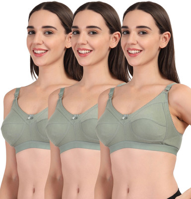 adornstar Women Everyday Non Padded Bra(Green)