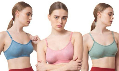 Wonkey Dipika Women Sports Non Padded Bra(Multicolor)