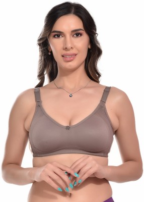 elina Women Full Coverage Non Padded Bra(Grey)