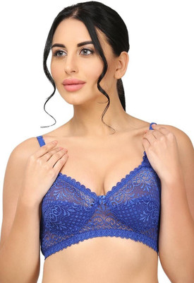 Msenterprisee Hand wash Women Full Coverage Lightly Padded Bra(Blue)