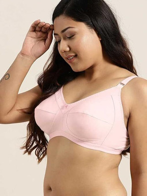 PAVVOIN Women Full Coverage Non Padded Bra(Pink)