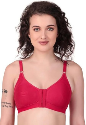 Look Creative Front open Full coverage bra for women Women Everyday Non Padded Bra(Pink)