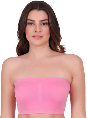 AMOUR SECRET Amour Secret Removable Lightly Padded Tube Bra Free Size Women Bandeau/Tube Lightly Padded Bra(Pink)