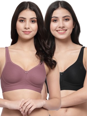 COLLEGE GIRL FullOn CG1215 T Shirt Plus Size Women Minimizer Lightly Padded Bra(Brown, Black)