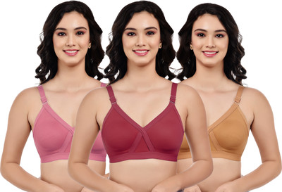 BOOMSHY Women Full Coverage Non Padded Bra(Multicolor)