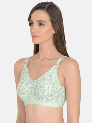 mod & Shy Women T-Shirt Non Padded Bra(Green)