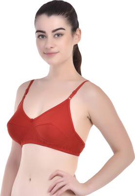 Yana Women Full Coverage Non Padded Bra(Red, White, Pink, Maroon, Gold, Black)
