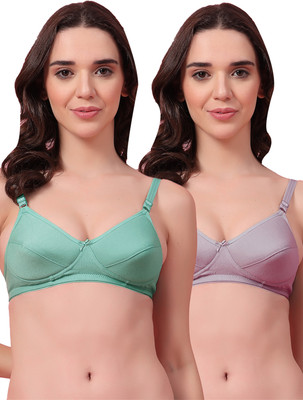 Shyam Sons FLAIR KLYN Foam Women Everyday Heavily Padded Bra(Green, Grey)