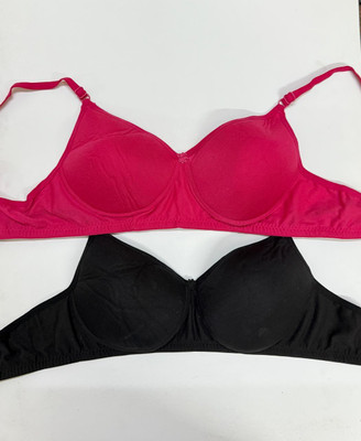 Extoes Women Full Coverage Heavily Padded Bra(Pink)