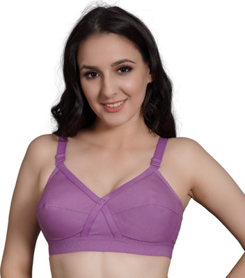 Trylo Women Full Coverage Non Padded Bra(Purple)
