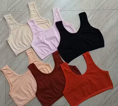 Adgaon Air Sports Bra (Free Size, Fits Best- 28-34)Pack of 6 Women Everyday Non Padded Bra(Multicolor)