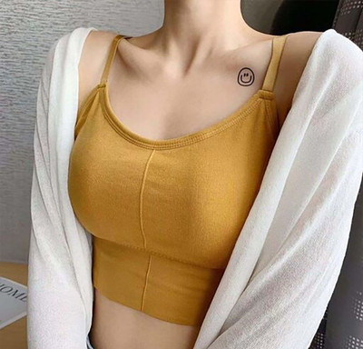 MAHEK CREATIVE Women Sports Lightly Padded Bra(Multicolor)