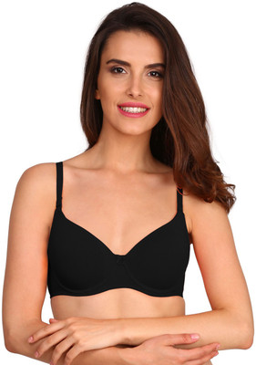 JOCKEY Women T-Shirt Heavily Padded Bra(Black)