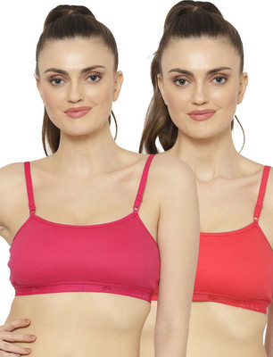 Floret Floret Full Coverage, Non Padded, Sports Bra Women Sports Non Padded Bra(Pink)