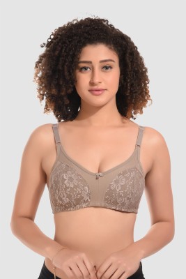 Linda Della Alica Women Full Coverage Non Padded Bra(Beige)