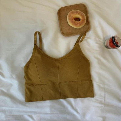 Rugleyne Women bra Cotton bra Women Full Coverage Lightly Padded Bra(Yellow)