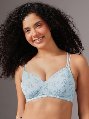Clovia Women T-Shirt Lightly Padded Bra(Blue)
