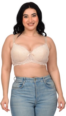 Bare Dezire Women Push-up Heavily Padded Bra(Beige)