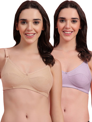 Shyam Sons FLAIR Mistify Women Everyday Non Padded Bra(Brown, Purple)