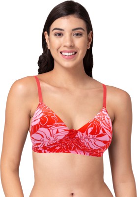 TWEENS Tweens Lightly Padded Cotton Rich T-Shirt Bra Women T-Shirt Lightly Padded Bra(Red, Pink)