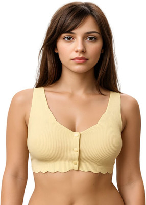 ladoenterprises Zona Women Bralette Lightly Padded Bra(Yellow)