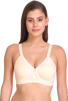 SONA Women's Super Fit Cotton Full Coverage Everyday Plus Size Bra Women Full Coverage Non Padded Bra(Beige)