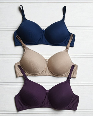 TULUSUN pack of 3 padded bra Women Push-up Lightly Padded Bra(Multicolor)