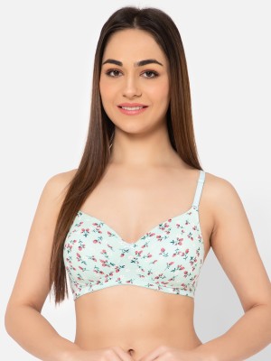 Clovia Women T-Shirt Lightly Padded Bra(Blue)