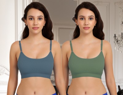 aamarsh C_Goma Bra Women Minimizer Non Padded Bra(Dark Green, Green)