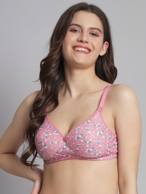 Extoes New Desing For Summer Women Push-up Lightly Padded Bra(Pink)