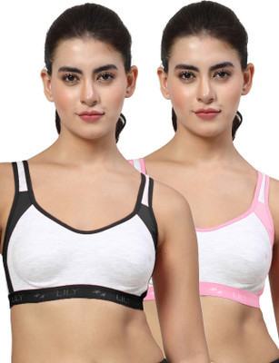 LILY Strops999 Women Sports Non Padded Bra(Multicolor)