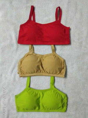 RB CREATION Girls T-Shirt Lightly Padded Bra(Multicolor)