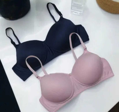 Velvra Women T-Shirt Lightly Padded Bra(Multicolor)
