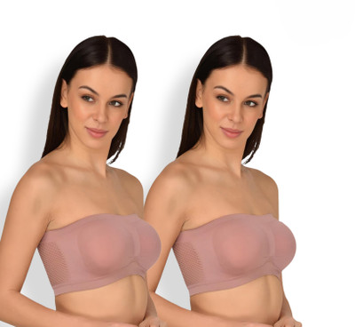 SHOWSTOPPER HUB Women Bandeau/Tube Non Padded Bra(Multicolor)