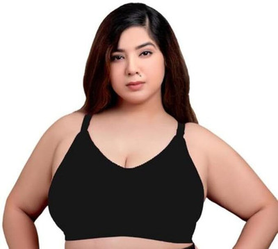 Vinaksh Women Non Paded Bra Women Everyday Non Padded Bra(Black)