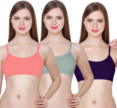 Zed SIX STRAP BRA Women Cage Bra Lightly Padded Bra(Multicolor)