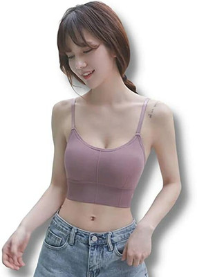 Cloudrevel Women Sports Heavily Padded Bra(Pink)