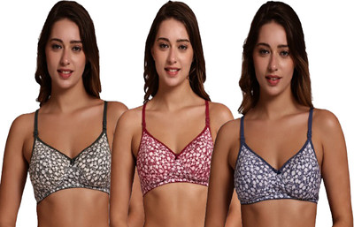 VALWICK Non paded bra miya Women Bralette Lightly Padded Bra(Multicolor)