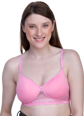ORENZEE INNER Women Push-up Lightly Padded Bra(Pink)