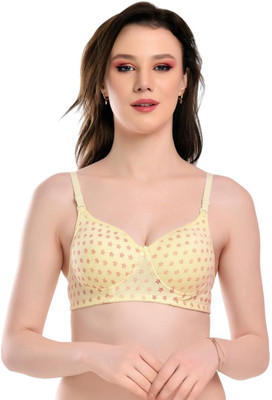 WinterSun Women T-Shirt Lightly Padded Bra(Light Blue)