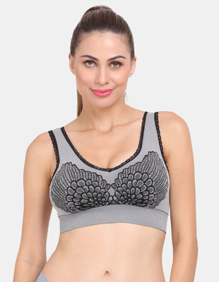 AMOUR SECRET Women Sports Lightly Padded Bra(Grey)