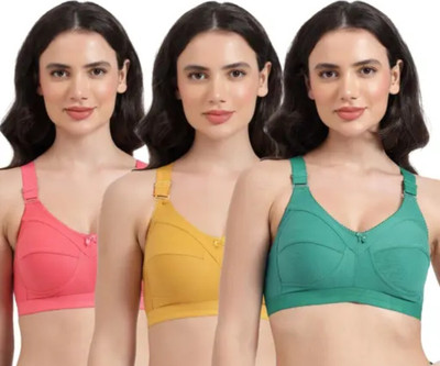 Avyaya Women Bra Women Full Coverage Non Padded Bra(Multicolor)
