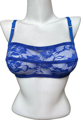OFD Women Bandeau/Tube Non Padded Bra(Blue)